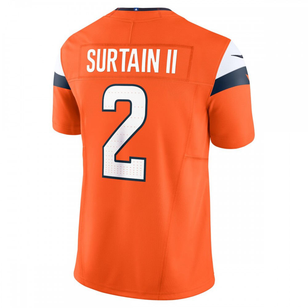 Patrick Surtain II Denver Broncos Nike Mile High Collection Vapor F.U.S.E. Limited Jersey - Orange-GridironStore